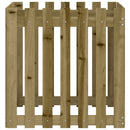 vidaXL impregnált fenyőfa növénytartó léces kialakítással 70x70x70 cm