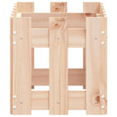 vidaXL fehér tömör fenyő növénytartó léces kialakítással 60x30x30 cm