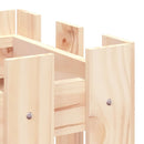 vidaXL fehér tömör fenyő növénytartó léces kialakítással 60x30x30 cm