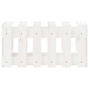 vidaXL fehér tömör fenyő növénytartó léces kialakítással 60x30x30 cm