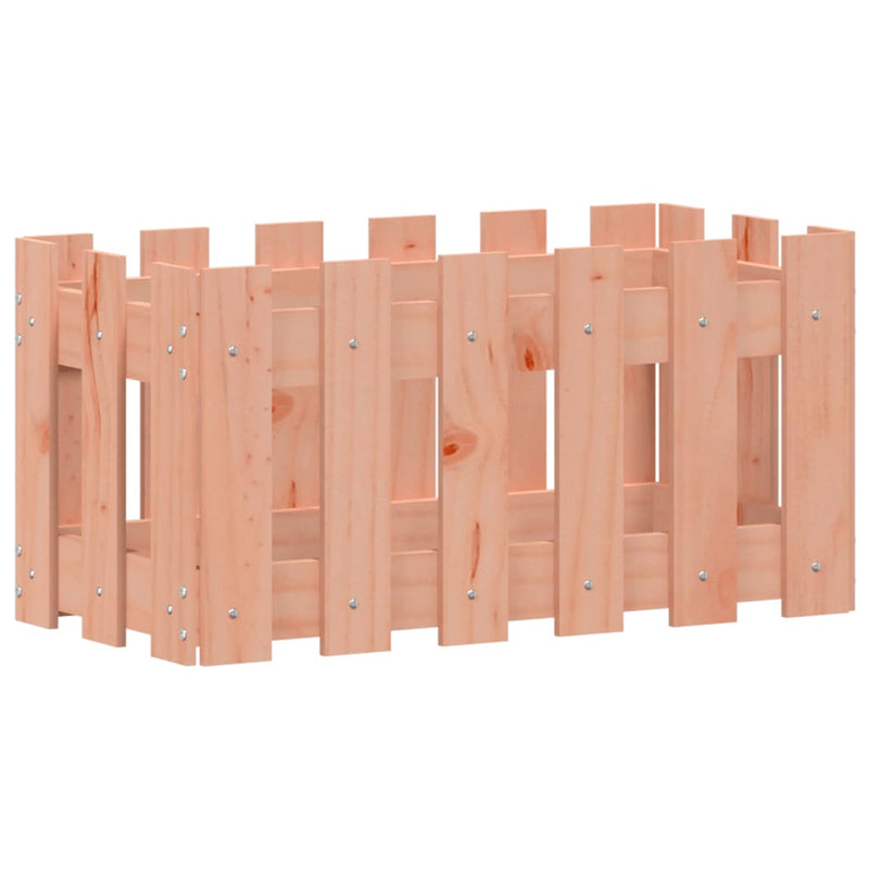 vidaXL tömör duglászfenyő növénytartó léces kialakítással 60x30x30 cm