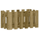 vidaXL impregnált fenyőfa növénytartó léces kialakítással 60x30x30 cm