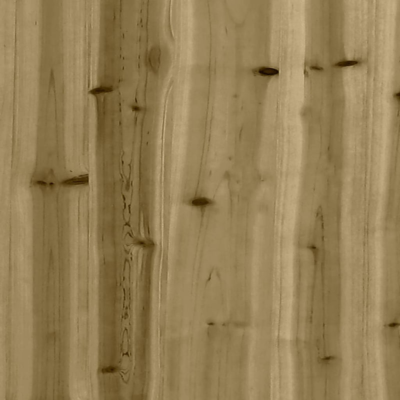 vidaXL impregnált fenyőfa kerti magaságyás kerítéssel 100x50x70 cm