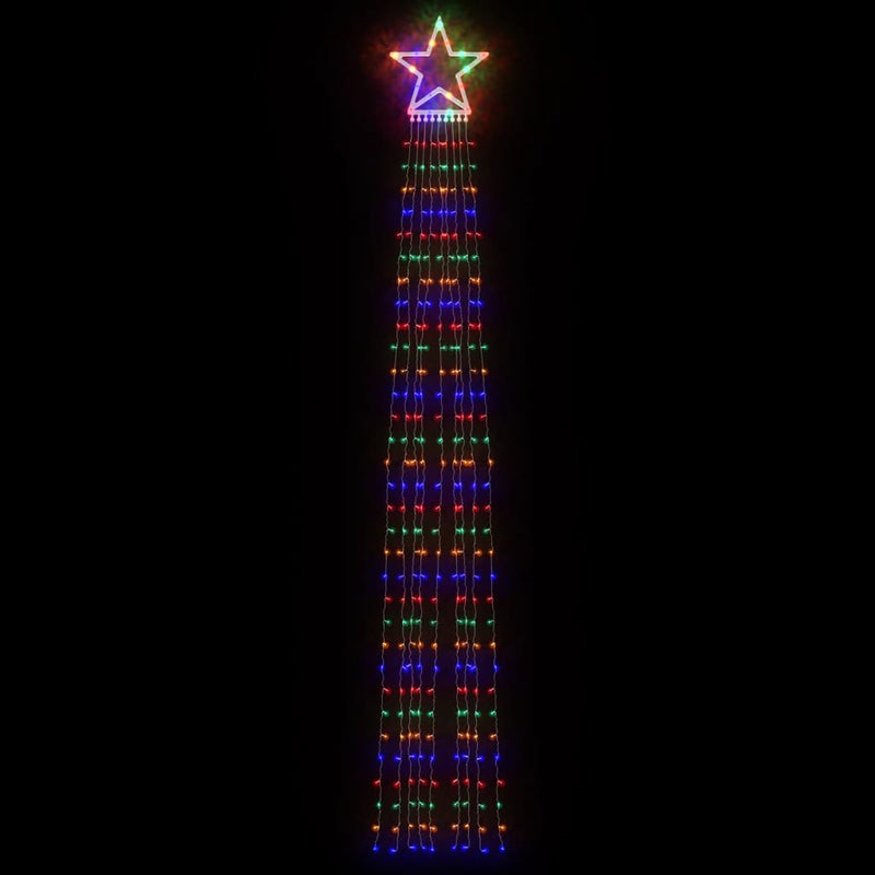 vidaXL színes 320 LED-es karácsonyfafüzér 375 cm