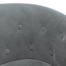 vidaXL sötétszürke bársony étkezőszék