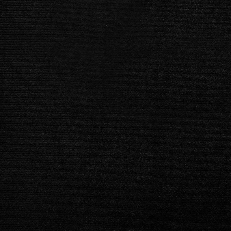 vidaXL fekete bársony kagylófotel lábzsámollyal