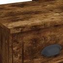 vidaXL füstös tölgy színű fésülködőasztal LED-lámpákkal 90x42x132,5 cm