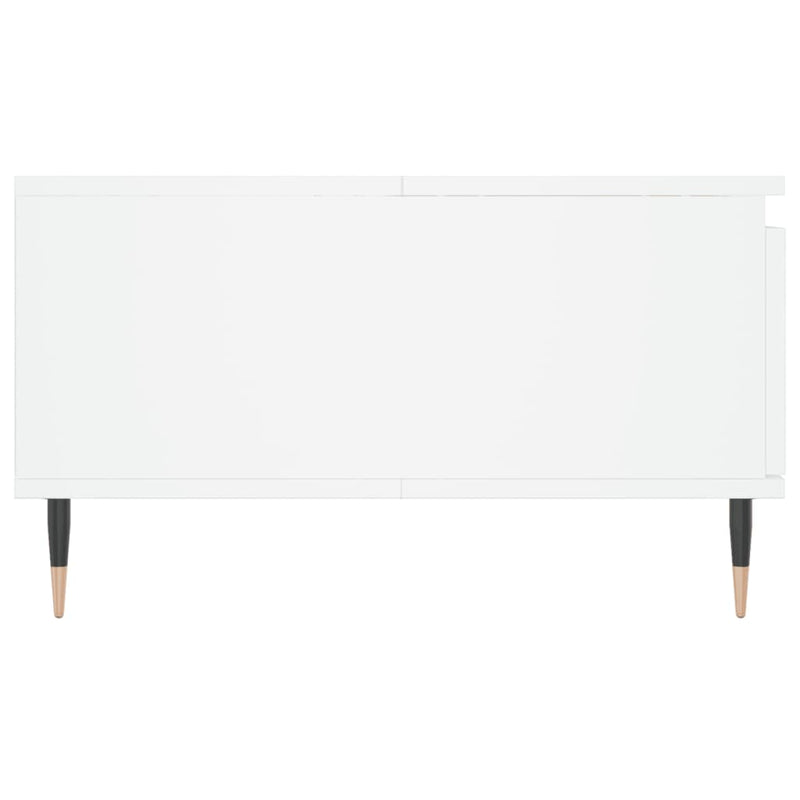 vidaXL fehér szerelt fa dohányzóasztal 90 x 60 x 35 cm