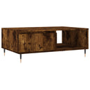 vidaXL füstös tölgy színű fatermék dohányzóasztal 90 x 60 x 35 cm