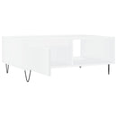 vidaXL fehér szerelt fa dohányzóasztal 90 x 60 x 35 cm