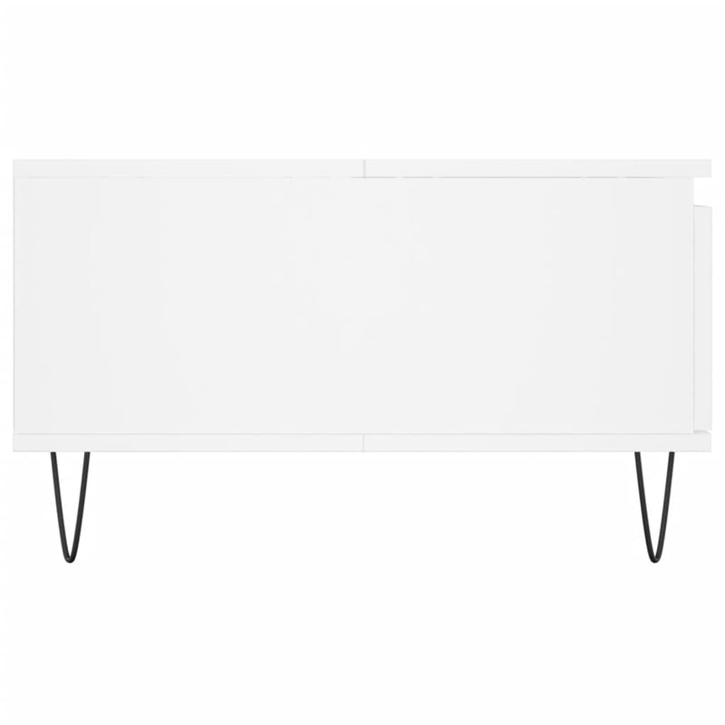 vidaXL fehér szerelt fa dohányzóasztal 90 x 60 x 35 cm