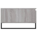 vidaXL szürke sonoma szerelt fa dohányzóasztal 90 x 60 x 35 cm