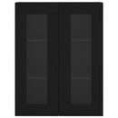 vidaXL fekete fali szekrény 69,5 x 34 x 90 cm