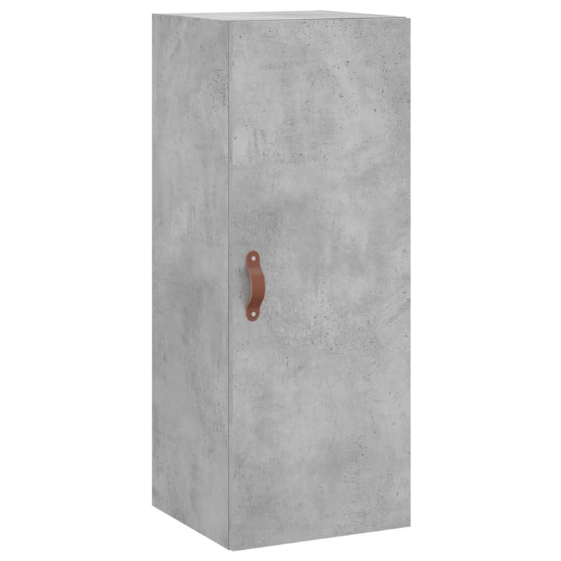 vidaXL betonszürke fali szekrény 34,5 x 34 x 90 cm