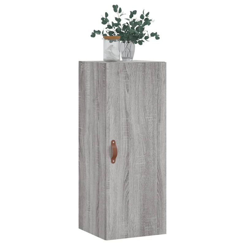 vidaXL szürke sonoma színű fali szekrény 34,5 x 34 x 90 cm