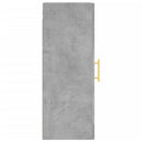vidaXL betonszürke fali szekrény 34,5 x 34 x 90 cm