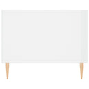 vidaXL magasfényű fehér szerelt fa dohányzóasztal 90 x 50 x 40 cm