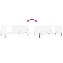 vidaXL fehér szerelt fa dohányzóasztal 90 x 50 x 40 cm