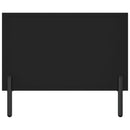 vidaXL fekete szerelt fa dohányzóasztal 90 x 50 x 40 cm