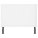 vidaXL magasfényű fehér szerelt fa dohányzóasztal 90 x 50 x 40 cm