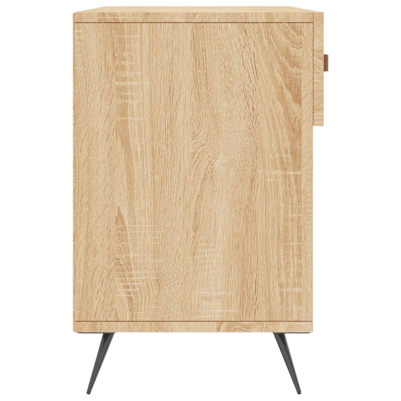 vidaXL sonoma tölgy színű szerelt fa cipőpolc 102x35x55 cm
