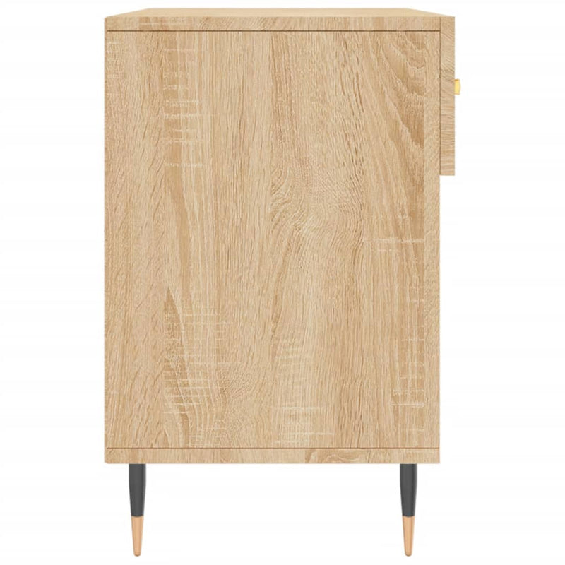 vidaXL sonoma tölgy színű szerelt fa cipőpolc 102x35x55 cm
