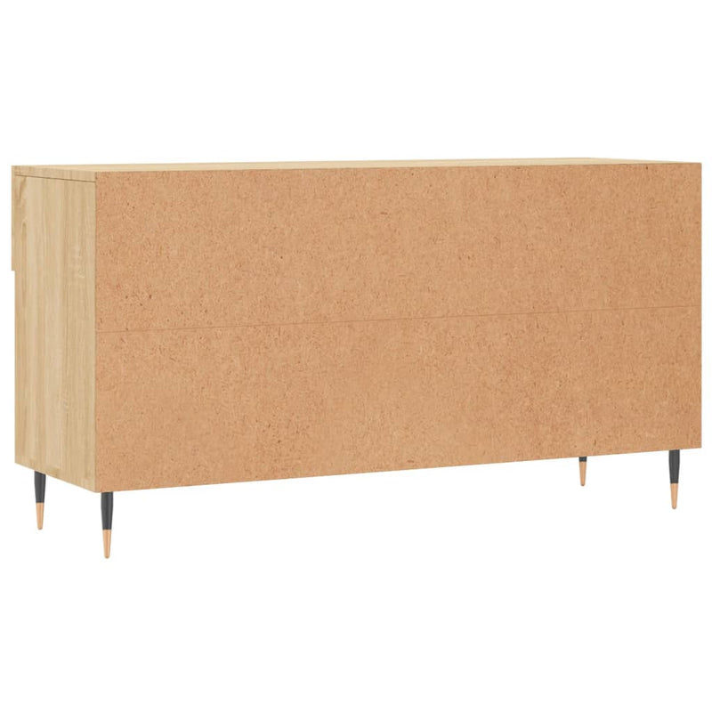 vidaXL sonoma tölgy színű szerelt fa cipőpolc 102x35x55 cm