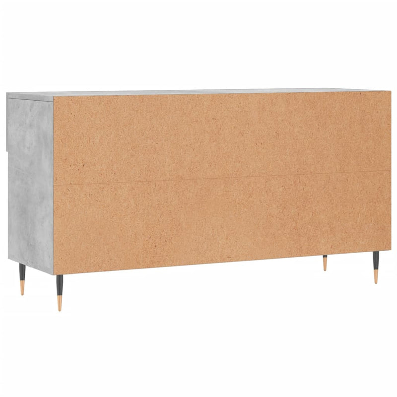 vidaXL betonszürke szerelt fa cipőpolc 102 x 35 x 55 cm