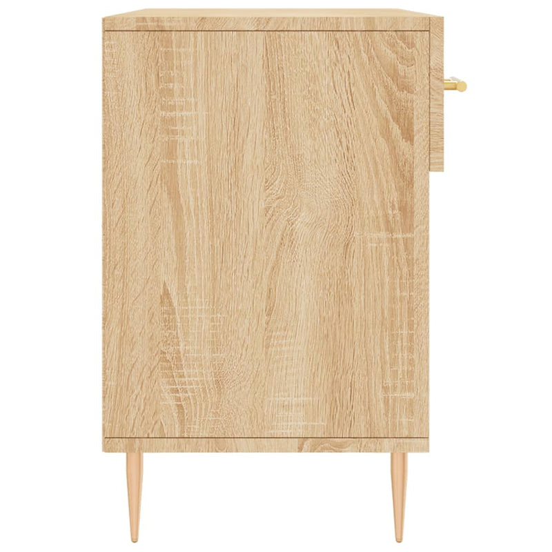 vidaXL sonoma tölgy színű szerelt fa cipőpolc 102x35x55 cm