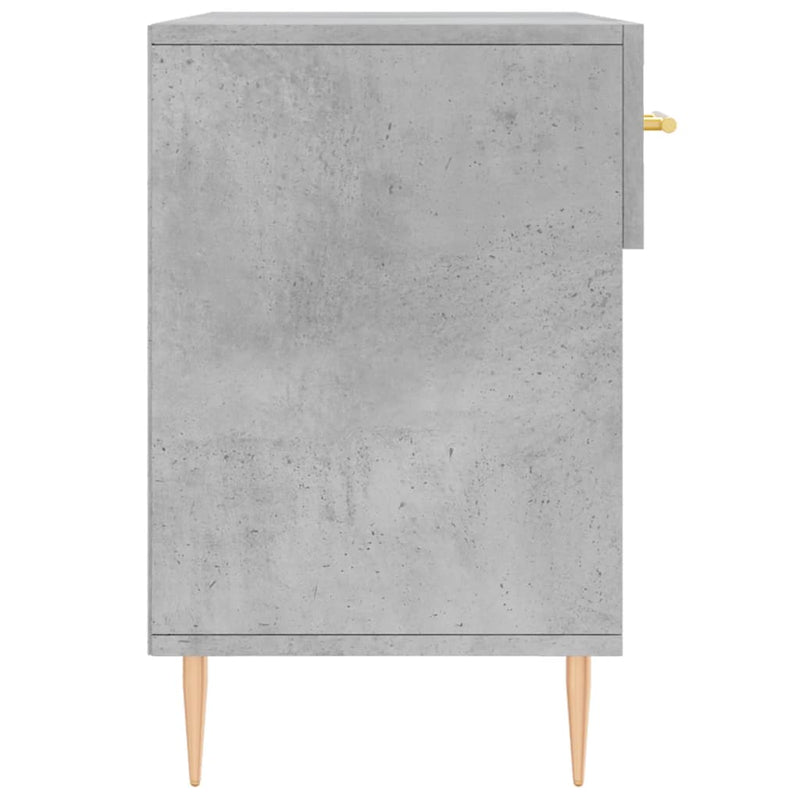 vidaXL betonszürke szerelt fa cipőpolc 102 x 35 x 55 cm