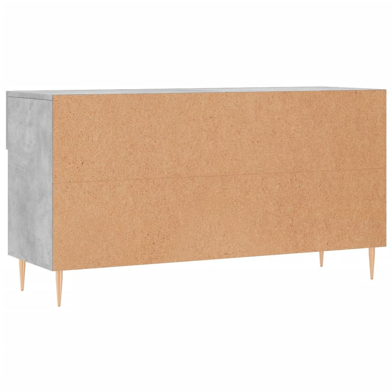 vidaXL betonszürke szerelt fa cipőpolc 102 x 35 x 55 cm