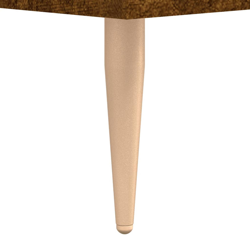 vidaXL füstös tölgy színű szerelt fa cipőpolc 102x35x55 cm