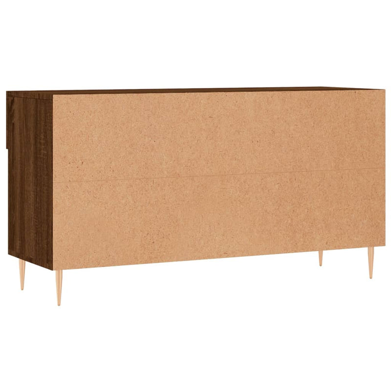 vidaXL barna tölgy színű szerelt fa cipőpolc 102x35x55 cm