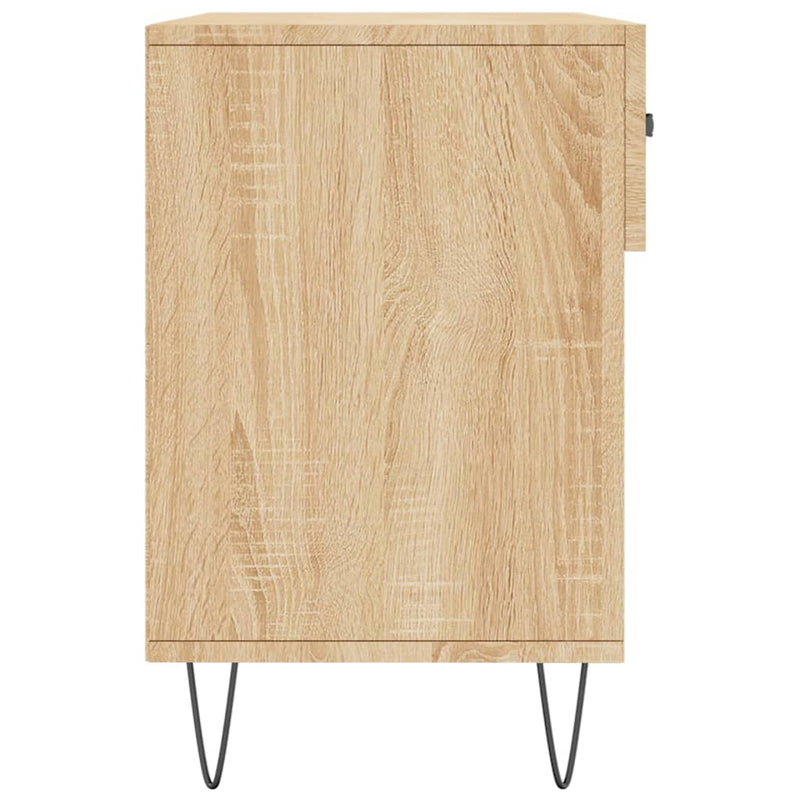 vidaXL sonoma tölgy színű szerelt fa cipőpolc 102x35x55 cm