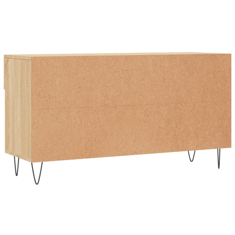 vidaXL sonoma tölgy színű szerelt fa cipőpolc 102x35x55 cm