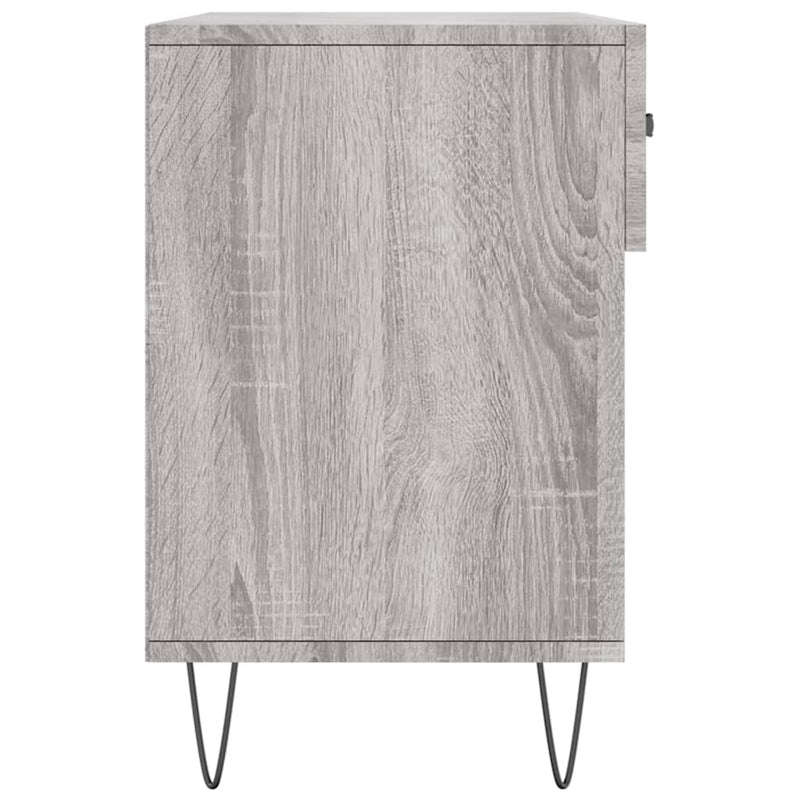 vidaXL szürke sonoma színű szerelt fa cipőpolc 102 x 35 x 55 cm