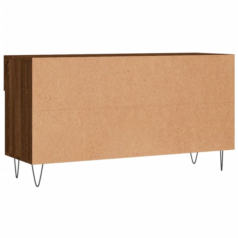 vidaXL barna tölgy színű szerelt fa cipőpolc 102x35x55 cm
