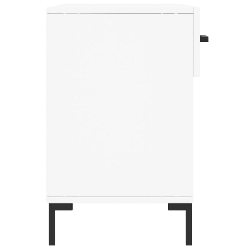 vidaXL fehér szerelt fa cipőpolc 102x35x55 cm