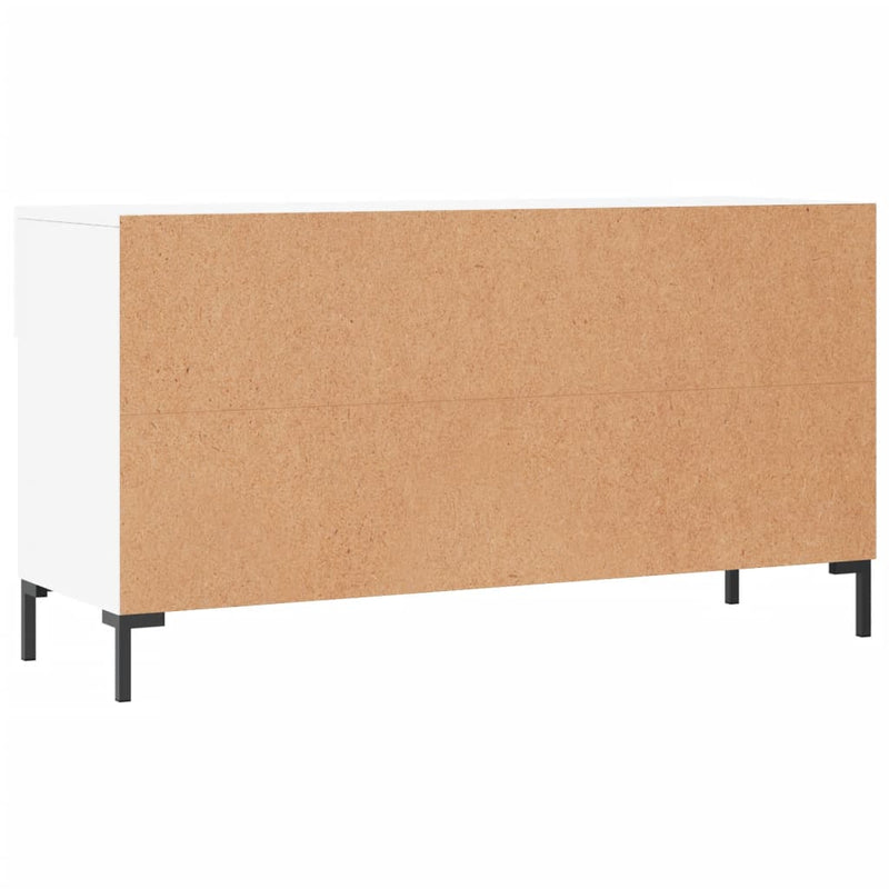 vidaXL fehér szerelt fa cipőpolc 102x35x55 cm