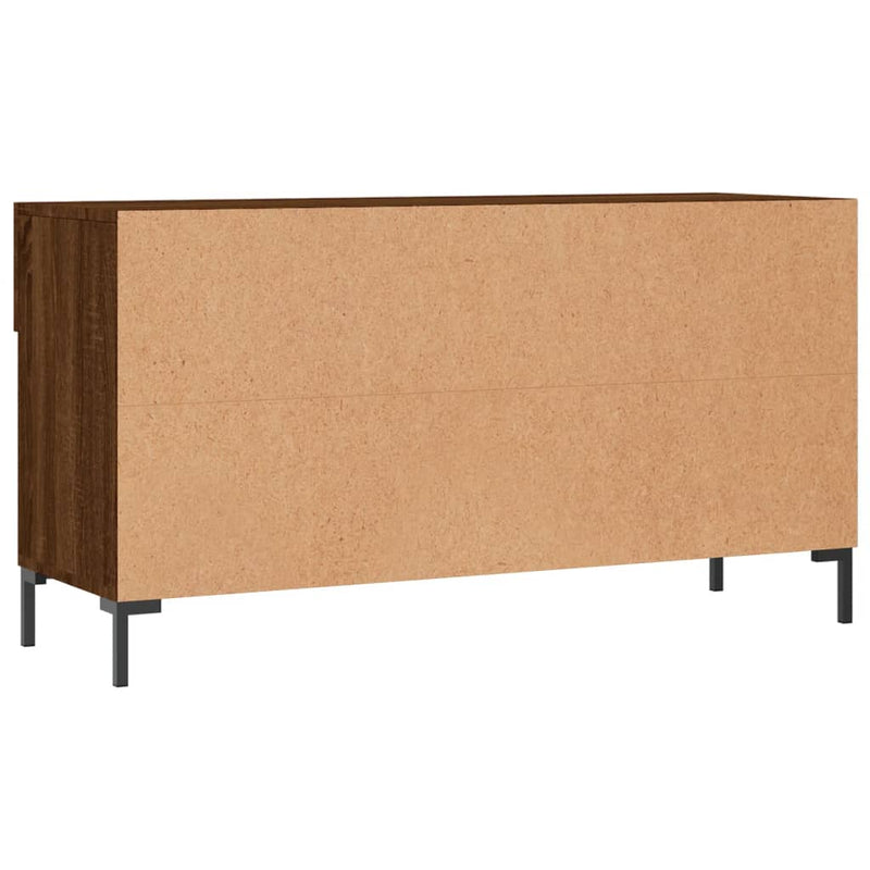 vidaXL barna tölgy színű szerelt fa cipőpolc 102x35x55 cm