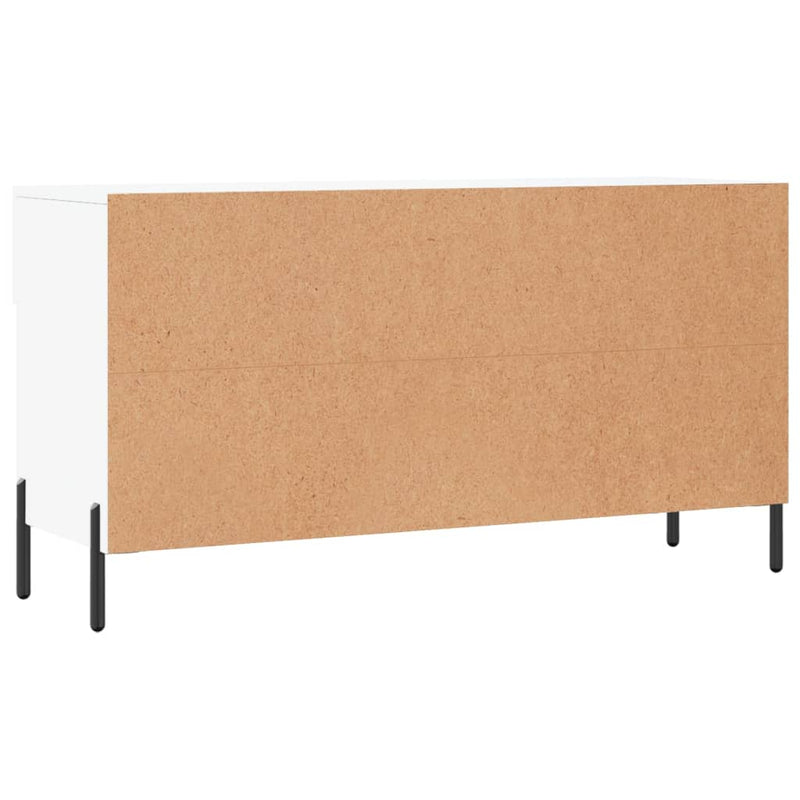 vidaXL fehér szerelt fa cipőpolc 102x35x55 cm