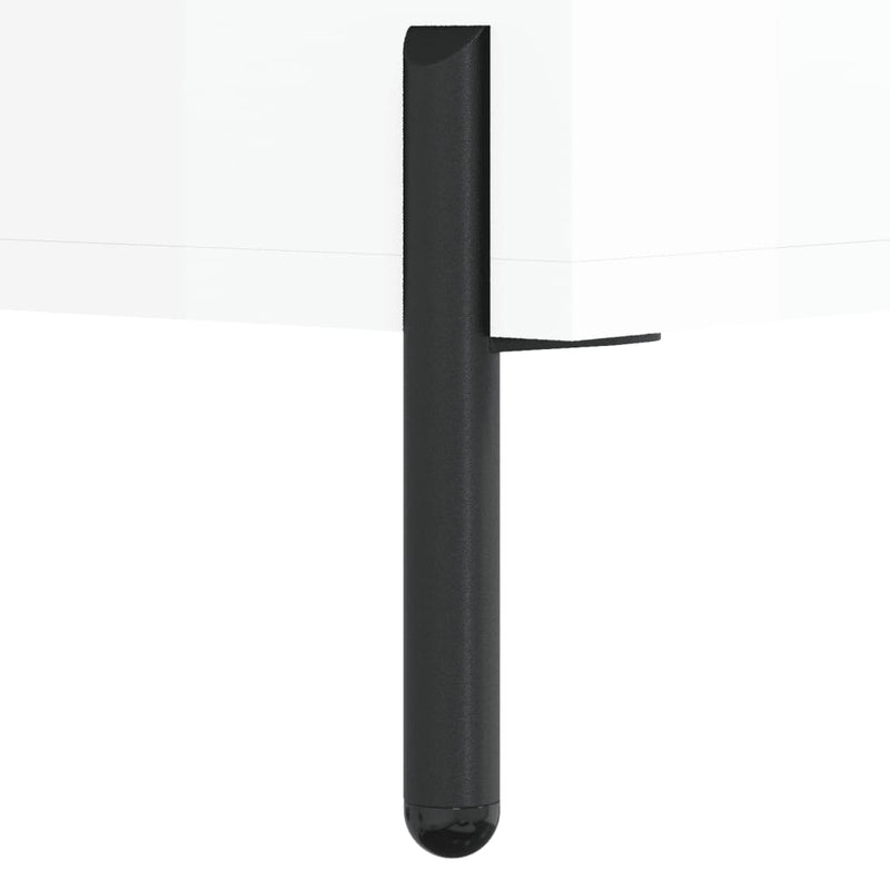 vidaXL magasfényű fehér szerelt fa cipőpolc 102x35x55 cm
