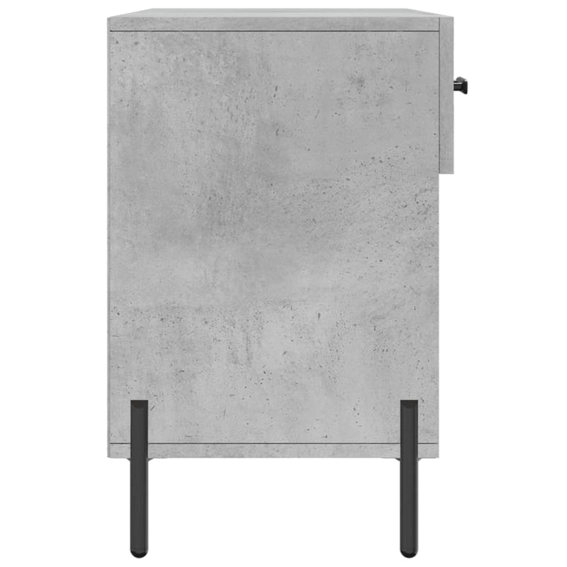 vidaXL betonszürke szerelt fa cipőpolc 102 x 35 x 55 cm
