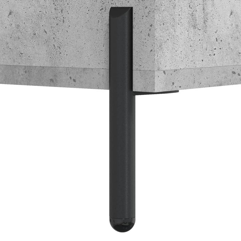 vidaXL betonszürke szerelt fa cipőpolc 102 x 35 x 55 cm