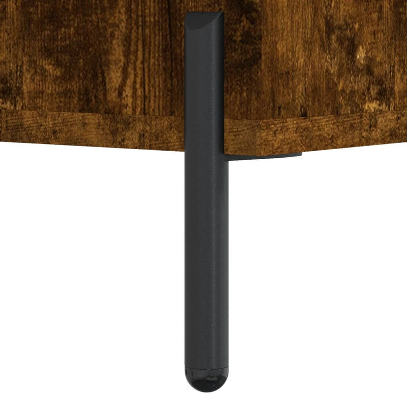 vidaXL füstös tölgy színű szerelt fa cipőpolc 102x35x55 cm