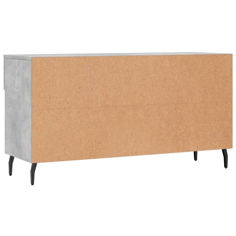vidaXL betonszürke szerelt fa cipőpolc 102 x 35 x 55 cm