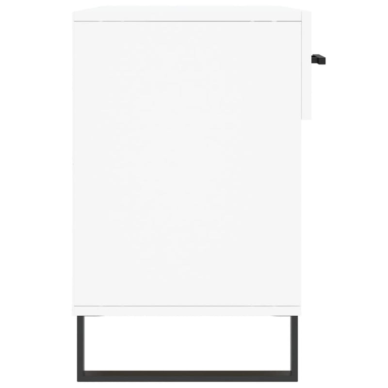 vidaXL fehér szerelt fa cipőpolc 102x35x55 cm