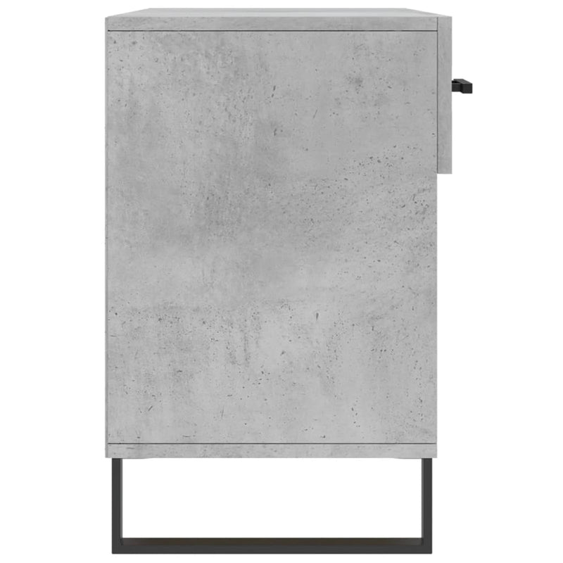 vidaXL betonszürke szerelt fa cipőpolc 102 x 35 x 55 cm