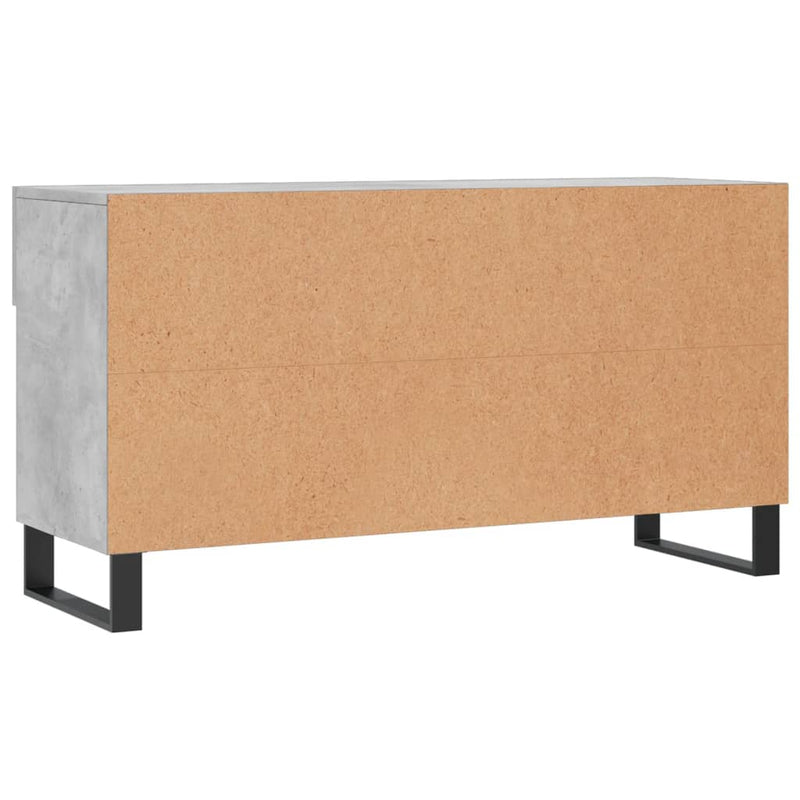 vidaXL betonszürke szerelt fa cipőpolc 102 x 35 x 55 cm