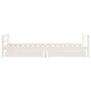 vidaXL fehér tömör fenyőfa gyerekágykeret fiókokkal 90 x 200 cm